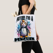 Tote Bag Cute Penguin Design de chat pour les créations jou (De près)