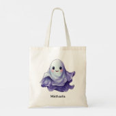 Tote Bag Cute Personalized Ghost Halloween (Dos)