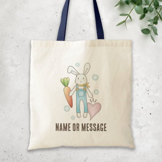 Tote Bag Cute personnalisée lapin d'animal farci farci