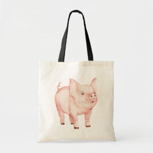 Tote Bag Cute Pig Gift Farmers Femme Country Farm Girl