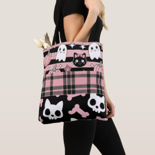 Tote Bag Cute Pink Pastel Goth Halloween