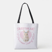 Tote Bag Cute Pink Rabbit (Dos)