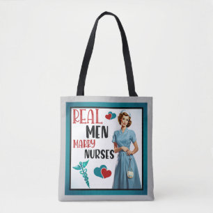 Tote Bag Cute Pinup_ Véritables Hommes Épouses Épouses