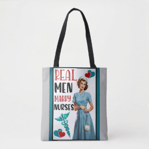 Tote Bag Cute Pinup_ Véritables Hommes Épouses Épouses