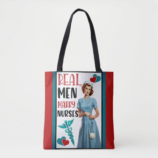 Tote Bag Cute Pinup_ Véritables Hommes Épouses Épouses (Devant)