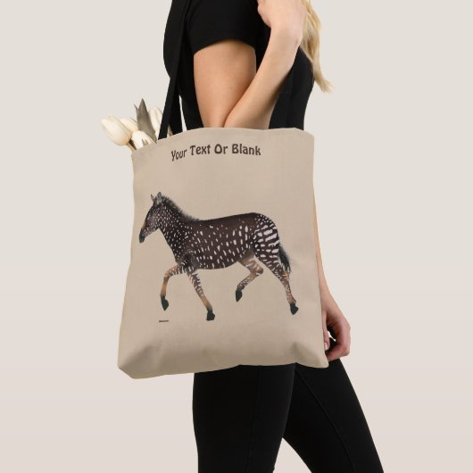 Tote Bag Cute Polka Dot Zebra (De près)