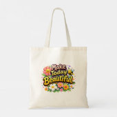 Tote Bag Cute Positive Quote Aesthetic Canvas Bag, (Dos)