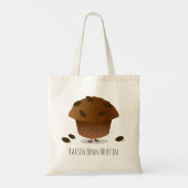 Tote Bag Cute Raisin Bran Muffin Petit déjeuner (Dos)