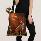 Tote Bag Cute Red Fox (De près)