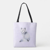 Tote Bag Cute renard nordique avec marques florales (Dos)