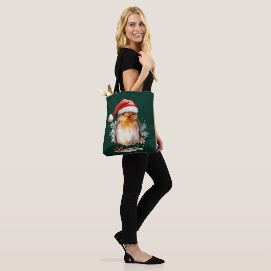 Tote Bag Cute Robin (Sur le modèle)
