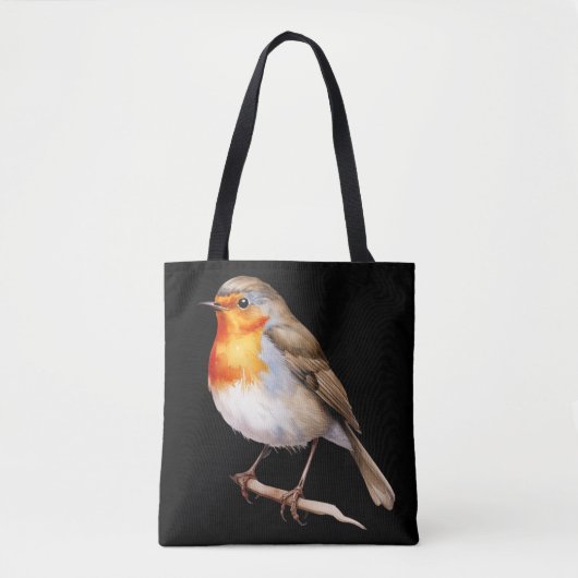 Tote Bag Cute Robin (Devant)