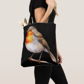 Tote Bag Cute Robin (De près)