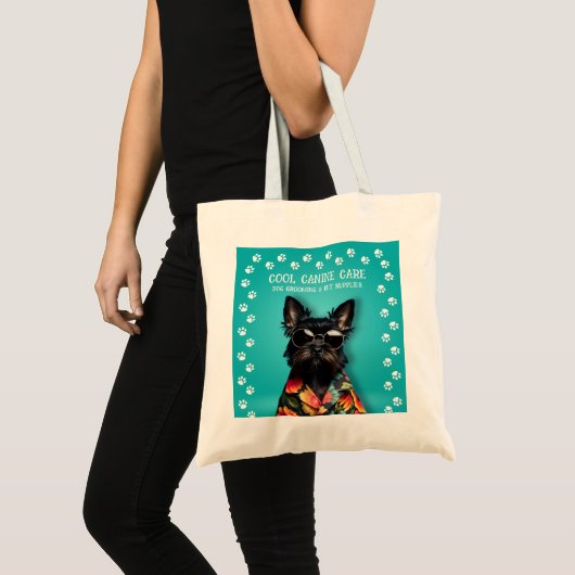 Tote Bag Cute Schnauzer (Devant (produit))