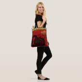 Tote Bag Cute serpent chinois Nouvel An Zodiac Anniversaire (Sur le modèle)