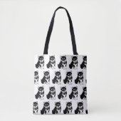 Tote Bag Cute Shiba Inu Motif d'art chiot (Devant)