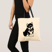 Tote Bag Cute Shiba Inu Puppy Art (Devant (produit))