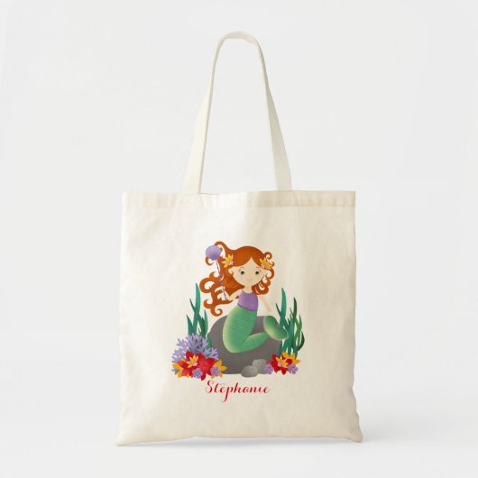 Tote Bag Cute sirène (Devant)