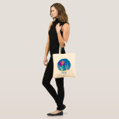 Tote Bag Cute Sirène sous l'océan Océan Girl Monogramme Poo (Devant (modèle))