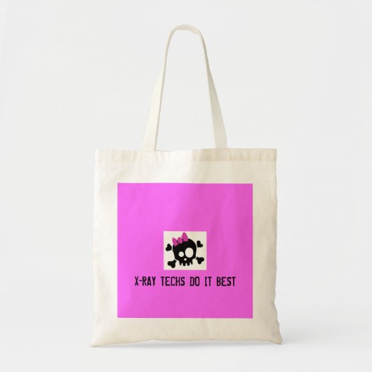 Tote Bag Cute_Skull_by_ashzstock, TECHNOLOGIES de RAYON X (Devant)