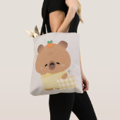 Tote Bag Cute Sleepy Capybara (De près)