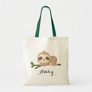 Tote Bag Cute Sloth Personalized girl