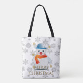 Tote Bag Cute Snowman (Dos)
