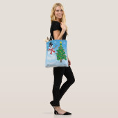 Tote Bag Cute Snowman (Sur le modèle)