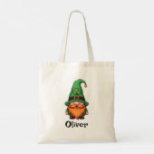 Tote Bag Cute St. Patrick's Day Lucky Leprechaun Gnome (Dos)