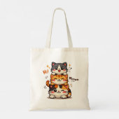 Tote Bag Cute Stack Cats Hi Meow (Dos)