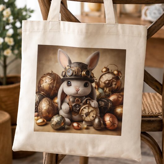 Tote Bag Cute Steampunk lapin de Pâques