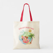 Tote Bag Cute Swimming Beach Name Girl (Dos)