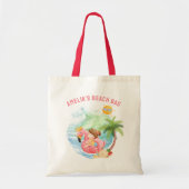 Tote Bag Cute Swimming Beach Name Girl (Devant)