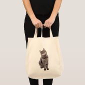 Tote Bag Cute tabby Chat (Devant (produit))