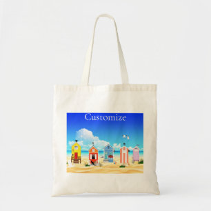 Tote Bag Cute Tiny Beach Shacks Thunder_Cove