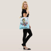 Tote Bag Cute Trex Dinosaur vole un avion de charme (Sur le modèle)