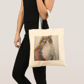 Tote Bag Cute Tuxedo Chat Dessin d'art Chats (Devant (produit))