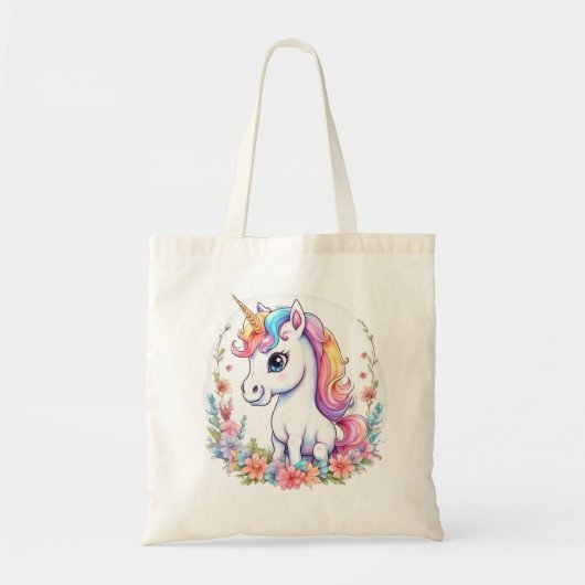 Tote Bag Cute Unicorn Cool Unicorn positif (Devant)