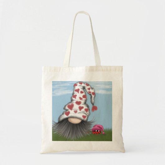 Tote Bag Cute Valentine Gnome (Devant)