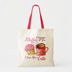 Tote Bag Cute Valentine's Day Cupcake et café Mug Couple