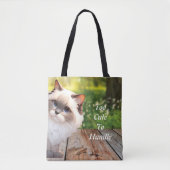Tote Bag Cute Vue Himalayenne Autour Du Chat (Devant)