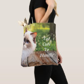 Tote Bag Cute Vue Himalayenne Autour Du Chat (De près)