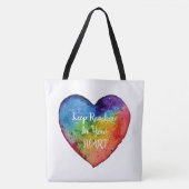 Tote Bag Cute Watercolor Rainbow (Devant)
