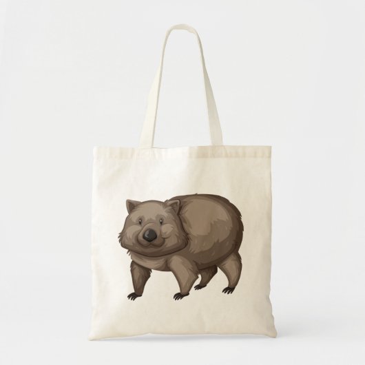 Tote Bag Cute wombat (Devant)