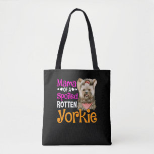 Tote Bag Cute Yorkie adorant Maman Puppy Lover