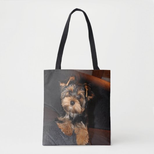 Tote Bag Cute Yorkshire Terrier Puppy (Devant)