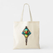 Tote Bag Cute Zipper Parrot Kids (Dos)