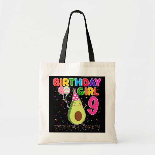 Tote Bag Cutes Avocados 9e anniversaire fille 9 ans (Devant)