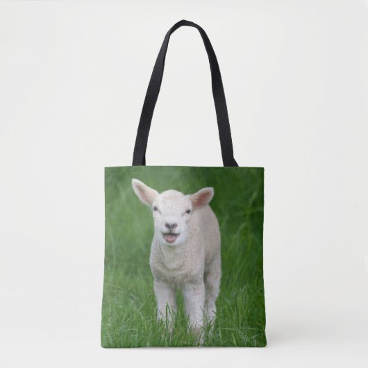 Tote Bag Cutest Baby Animals | Lil Lamb (Devant)