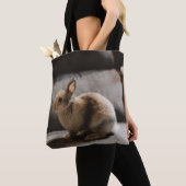 Tote Bag Cutest Baby Animals | Netherland Dwarf Rabbit (De près)